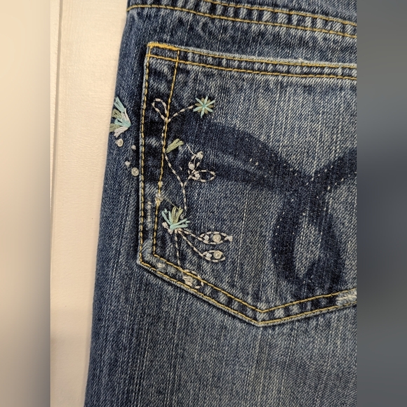 Esprit Women's Boot Cut Embroidered Y2K Jeans - Picture 5 of 6